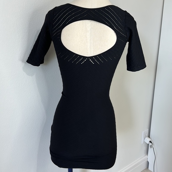 Bebe Skin Tight Bodycon Figure Hugging Mini Dress - XS - Picture 2 of 11